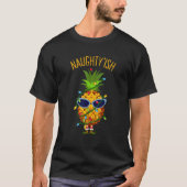 Christmas Pineapple Elf NAUGHTY'ish Tシャツ (正面)