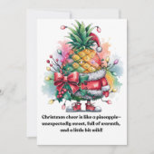 Christmas pineapple tree watercolor シーズンカード (正面)