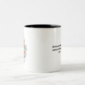 Christmas pineapple tree watercolor ツートーンマグカップ (中央)