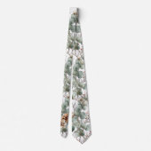 Christmas Pinecone and Berries Neck Tie ネクタイ (裏面)