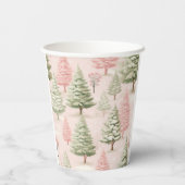 Christmas pink cup. 紙コップ (裏面)