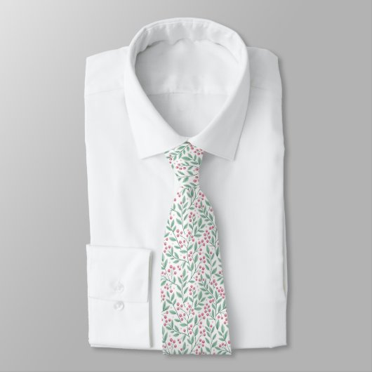 Christmas Pink Pattern Neck Tie ネクタイ (タイ)