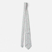 Christmas Pink Pattern Neck Tie ネクタイ (裏面)