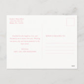 Christmas Pink Photo シーズンポストカード (裏面)