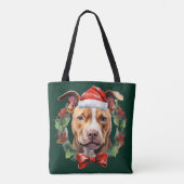 Christmas Pitbull トートバッグ (裏面)