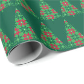 Christmas pixelated tree wrapping paper ラッピングペーパー (ロールコーナー)