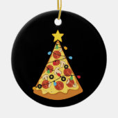 Christmas Pizza Lover Holiday Dinner Xmas Night  セラミックオーナメント (正面)