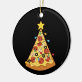 Christmas Pizza Lover Holiday Dinner Xmas Night  セラミックオーナメント (左)