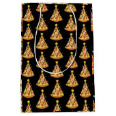 Christmas Pizza Lover Holiday Dinner Xmas Night  ミディアムペーパーバッグ (正面)