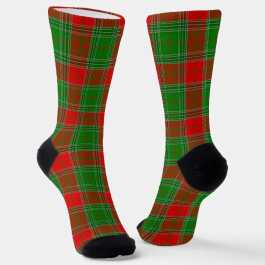 Christmas Plaid ソックス (傾斜あり)