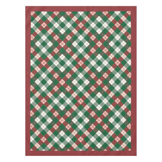 Christmas Plaid テーブルクロス (正面)
