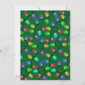 Christmas Plaid And Glowing Lights  招待状 (裏面)