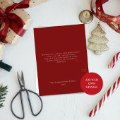 Christmas Plaid Card With Photo シーズンカード