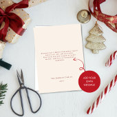 Christmas Plaid Card With Photo シーズンカード