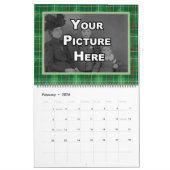 Christmas Plaid Family Pictures カレンダー (2月 2026)