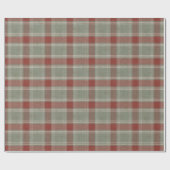 Christmas Plaid Gift Wrap - Festive Xmas Packaging ラッピングペーパー (フラット)