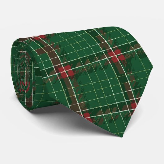 Christmas Plaid Green ネクタイ (ロール)
