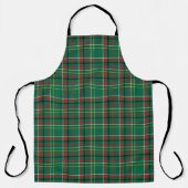 Christmas Plaid Green Pattern-23914 エプロン (正面)