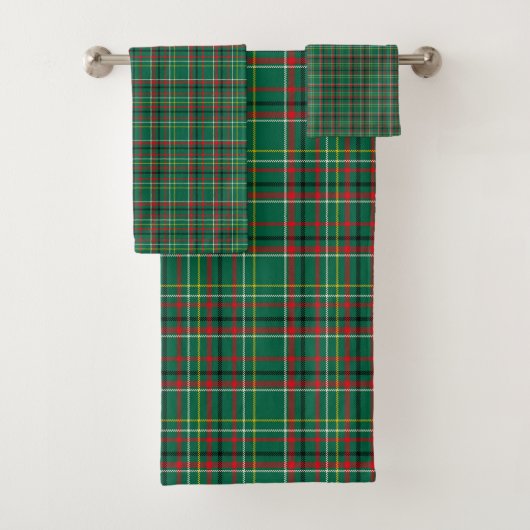 Christmas Plaid Green Pattern-23914 バスタオルセット (インサイチュ)