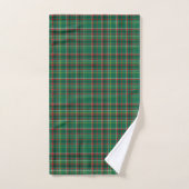 Christmas Plaid Green Pattern-23914 バスタオルセット (ハンドタオル)