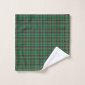 Christmas Plaid Green Pattern-23914 バスタオルセット (ウォッシュタオル)