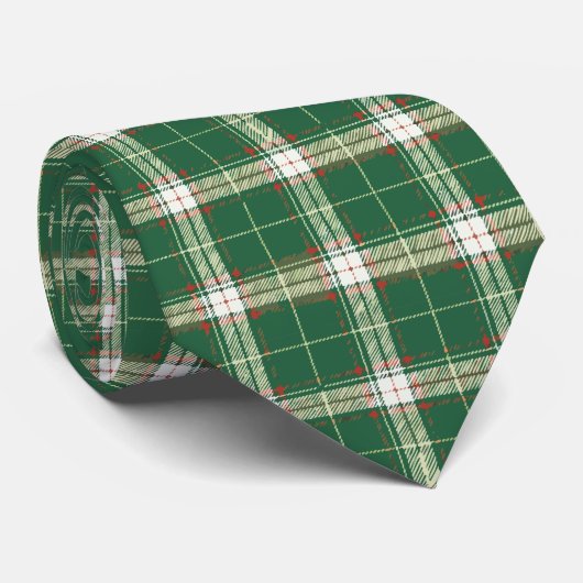 Christmas Plaid in Scottish Green ネクタイ (ロール)