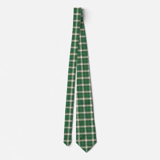 Christmas Plaid in Scottish Green ネクタイ (裏面)