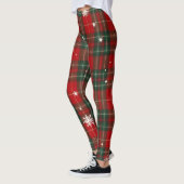 Christmas Plaid Leggings with Snowflakes レギンス (左)