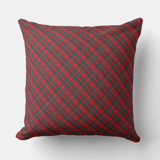 Christmas Plaid Pattern クッション (正面)