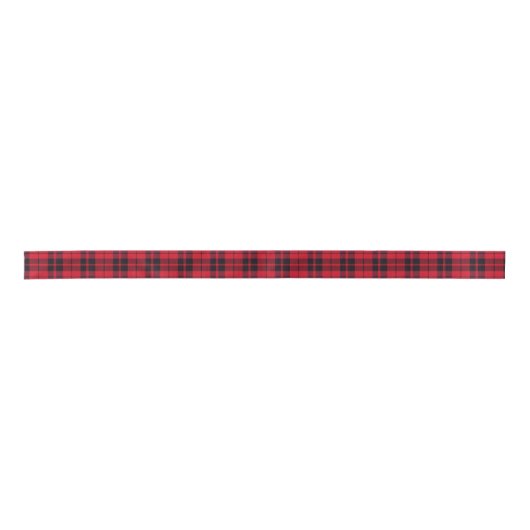 Christmas Plaid Pattern  サテンリボン (正面)