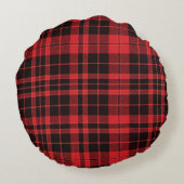 Christmas Plaid Pattern ラウンドクッション (裏面)