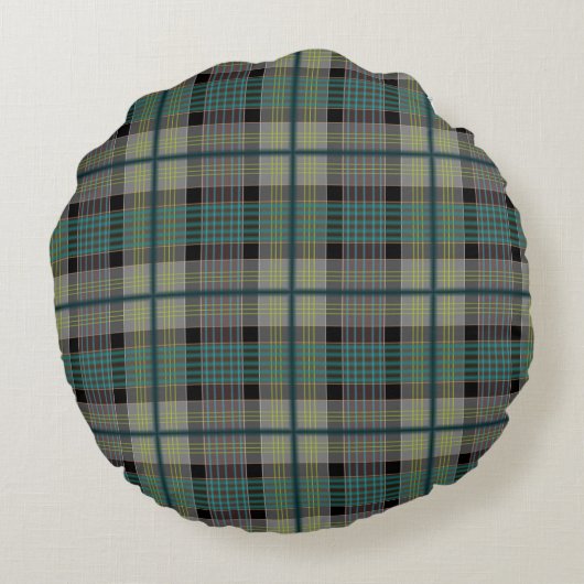 Christmas Plaid Pattern  ラウンドクッション (裏面)