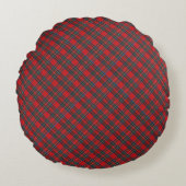 Christmas Plaid Pattern ラウンドクッション (正面)
