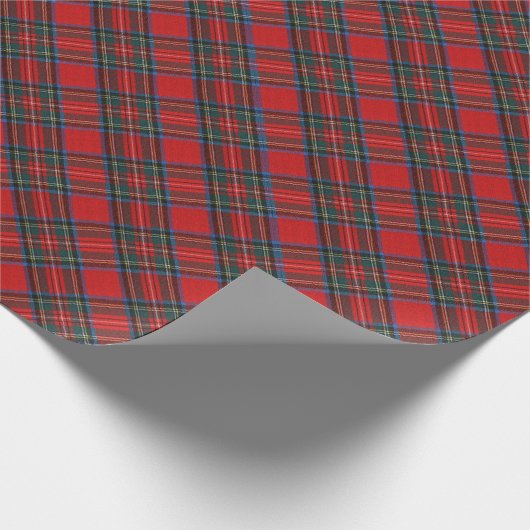 Christmas Plaid Pattern ラッピングペーパー (角)