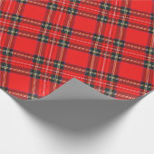 Christmas Plaid Pattern Wrapping Paper ラッピングペーパー (角)