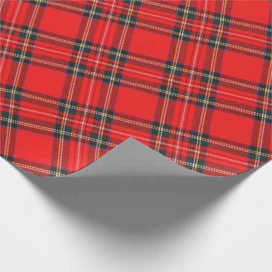 Christmas Plaid Pattern Wrapping Paper ラッピングペーパー (角)
