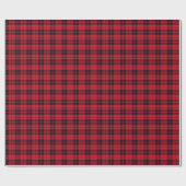 Christmas Plaid Pattern Wrapping Paper ラッピングペーパー (フラット)
