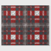 Christmas Plaid Pattern Wrapping Paper ラッピングペーパー (フラット)