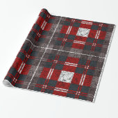 Christmas Plaid Pattern Wrapping Paper ラッピングペーパー (アンロールド)