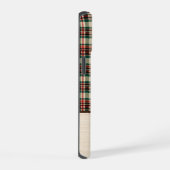 Christmas Plaid Phone Case | Personalized Name iPhone 15ケース (右側面)