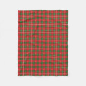 Christmas Plaid Red Green フリースブランケット (正面)