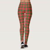 Christmas Plaid Red, Green, White with Tree レギンス (裏面)