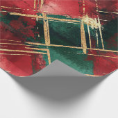 Christmas Plaid wrapping paper ラッピングペーパー (角)