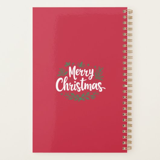 Christmas Planner: Holiday Organizer Notebook プランナー手帳 (裏面)