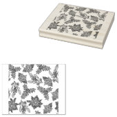 Christmas plants pattern ラバースタンプ (押印)