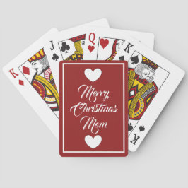 Christmas playing cards for Mom by dalDesignNZ トランプ