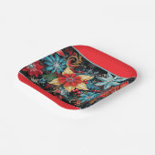 Christmas Poinsettia  ペーパープレート (傾斜あり)