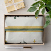 Christmas Poinsettia and Candy Cane Holiday 薄葉紙 (ギフト)