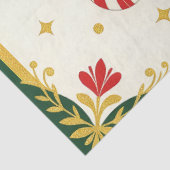 Christmas Poinsettia and Candy Cane Holiday 薄葉紙 (詳細)