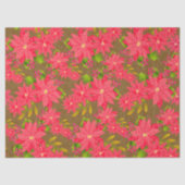 Christmas Poinsettia Brown 薄葉紙 (正面)